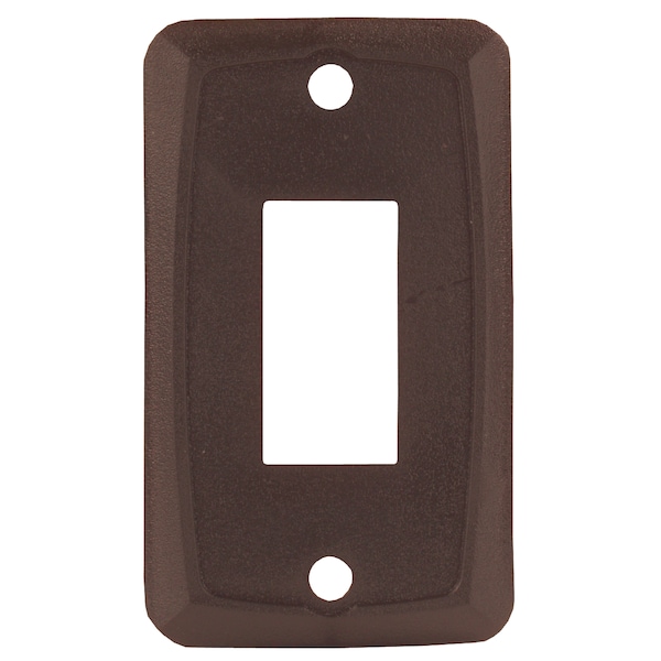 Jr Products JR Products 12865 Single Switch Face Plate - Brown - 12865