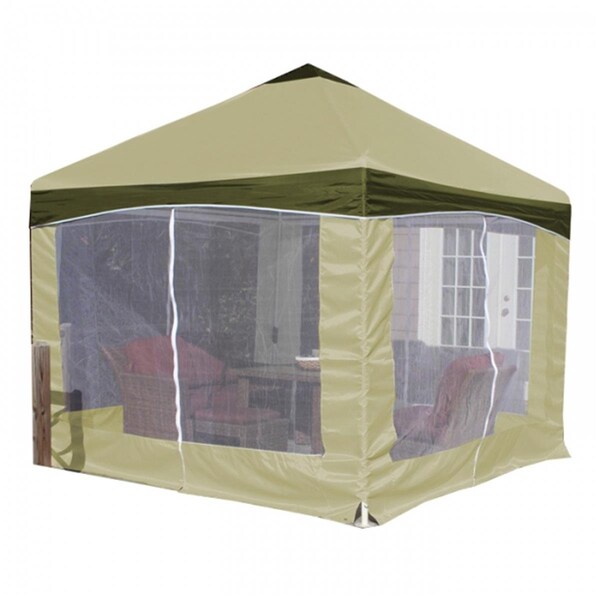 Entretenimiento 10 x 10 ft. Garden Party Canopy with Olive Branch Cover - EN3119502