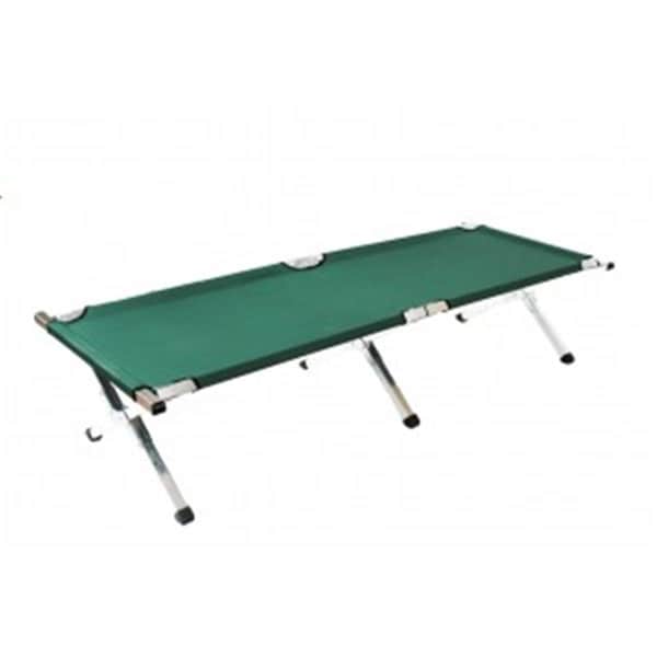 Kemp Usa Kemp USA 10-983 Aluminum Camp Military Folding Cot; Green - 10-983