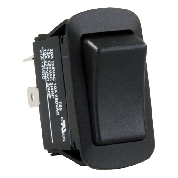 Jr Products JR Products 13795 Water-Resistant SPST On/Off Switch - Black - 13795