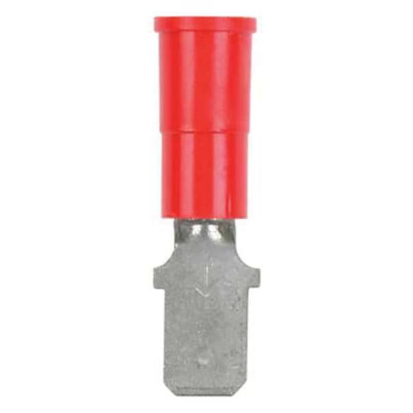 3M Male Disconnect, Red, 22-18AWG, PK1000 - MVU18-187DMK