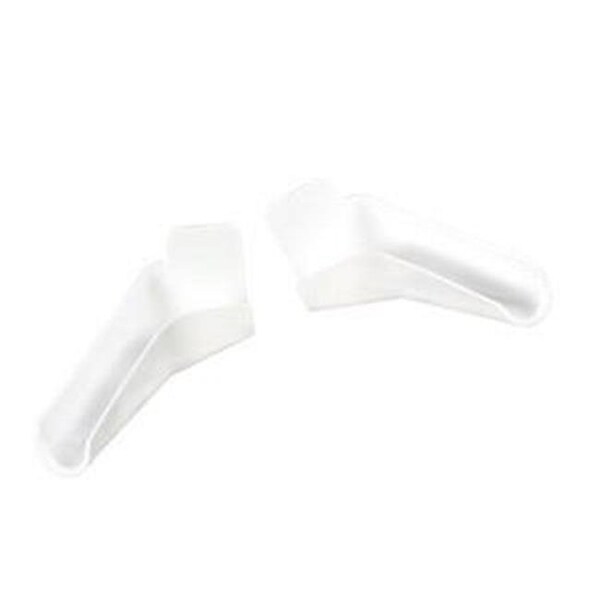 Jr Products JR PRODUCTS 655FLEXPWA Flexible Rain RV Gutter Spouts; White - J45-655FLEXPWA