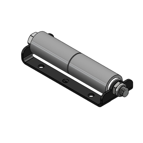 Global Slide Out Roller, Surface Mount, Model No225. Double Roller, 2006 Powder Coat Black Mount Bracket. - SOR-SM-225-2006