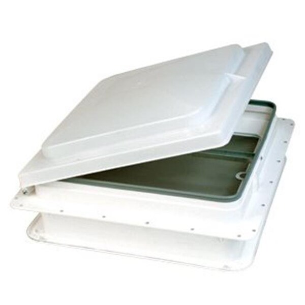 Hengs Ind HENG IND J291WHCR Jensen With Pin Hinge Roof Vent Lid; White - H6C-J291WHCR