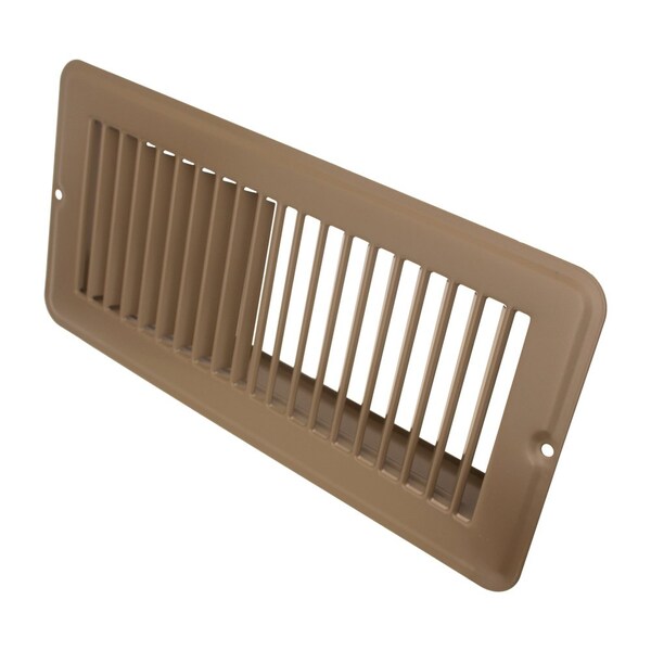 Creative Products 4 x 10 Floor Register, Brown, 4 x 10 Access opening, Common OEM Replacement - FR-0410-BRN