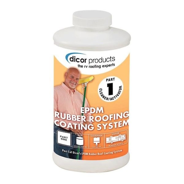 Dicor Dicor DCRRP-CRP-Q 1 qt Can Primer Cleaner with EPDM Rubber Roof Coating - DCRRP-CRP-Q