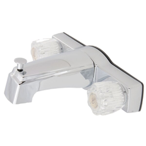 Empire Brass U-YJW68 RV Non-Metallic Chrome Tub/Shower Diverter Faucet w Crystal Handles&Shower Kit-8" - U-YJW68