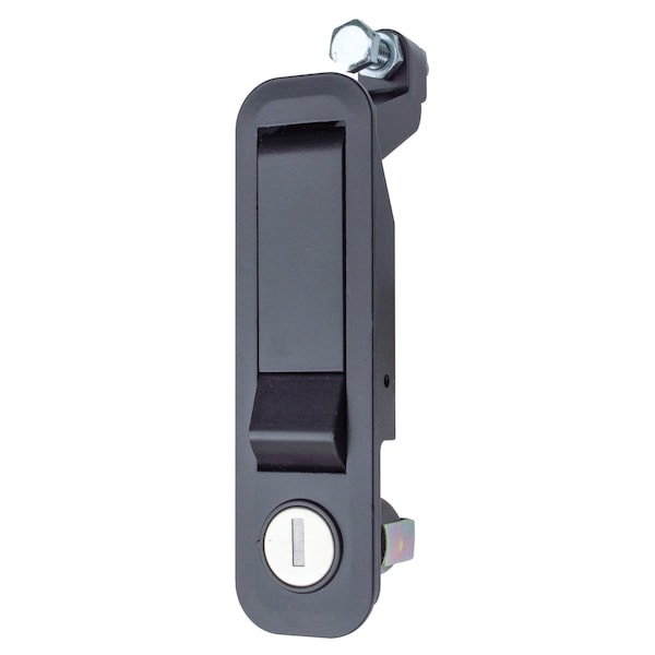 Global Pivot Latch, Long Body, Short Arm, Locking, Black - PL-LSL-10212-2006-1PK