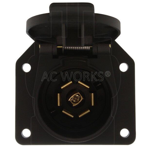 Ac Works 7-Way Truck/Vehicle End Trailer Socket - RV7WSOCKET
