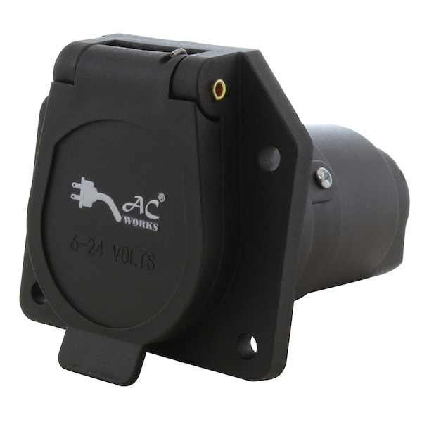 Ac Works 7-Way Truck/Vehicle End Trailer Socket - RV7WSOCKET
