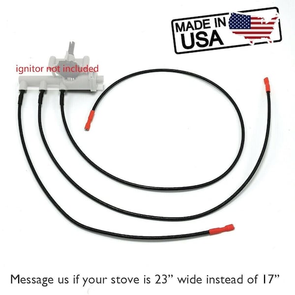 Durally 3pcs Piezo Ignition Wires for 3-Bruner RV Range Stove Fit Atwood/Wedgewood/Dometic - IGW22K3
