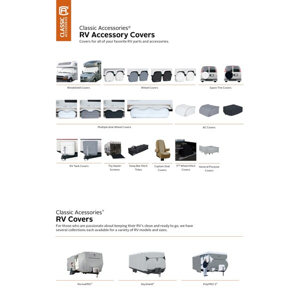 Classic Accessories RV Air Conditioner Cover, Snow White RV - 77420