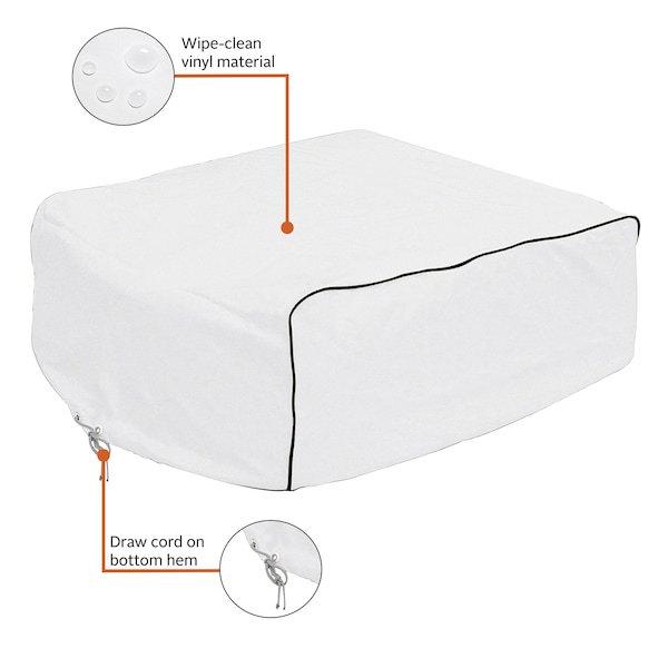 Classic Accessories RV Air Conditioner Cover, Snow White RV - 77420