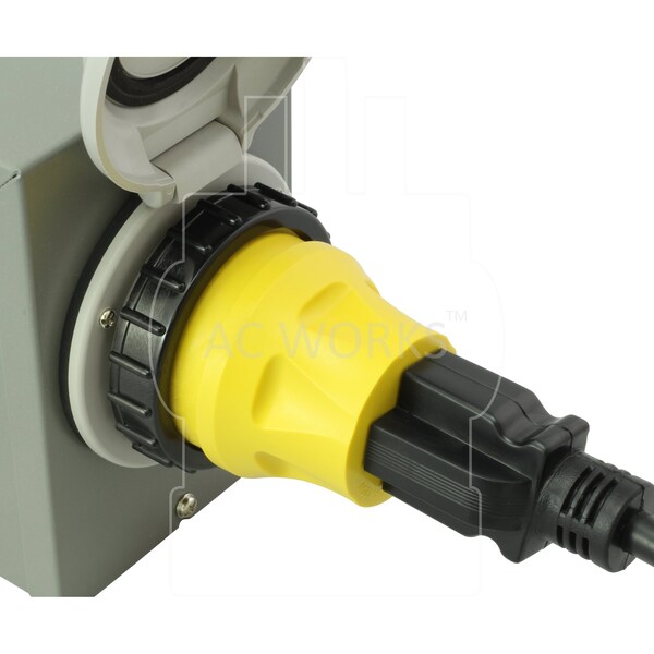 Ac Works Household Adapter 15A Plug to 30A RV/Marine L5-30R Female Connector - RV515ML530
