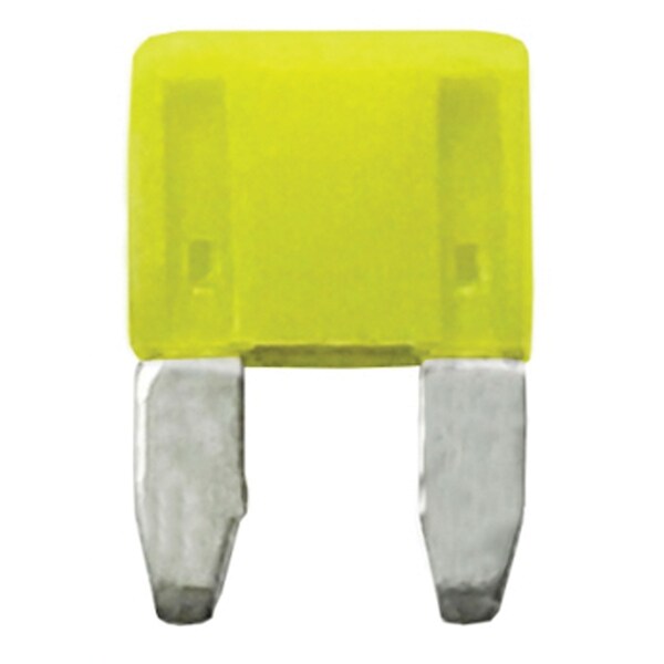 Wirthco WirthCo 24120 MinBlade Fuse - 20 Amp (Yellow), Pack of 5 - 24120