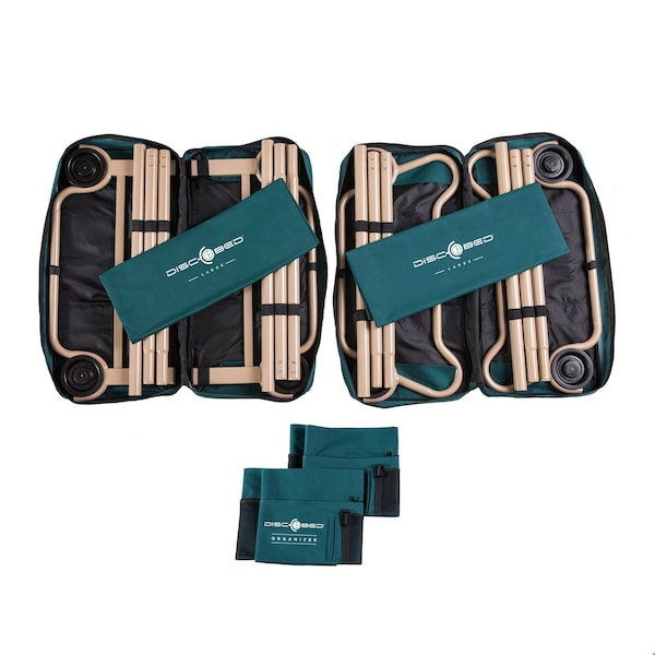 Disc-O-Bed Disc-O-Bed LARGE w/ 2 Organizers, Green - 30001BO