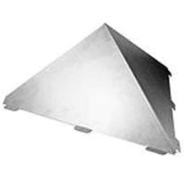 M&G Duravent M&G DuraVent 115002 4 x 6.6 in. Snow Splitter for Metal Roofs - Galvanized - 115002