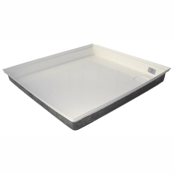 Icon 27 X 24 X 4 Ft. Shallow Rv Shower Pan, Polar White - I6S-00461