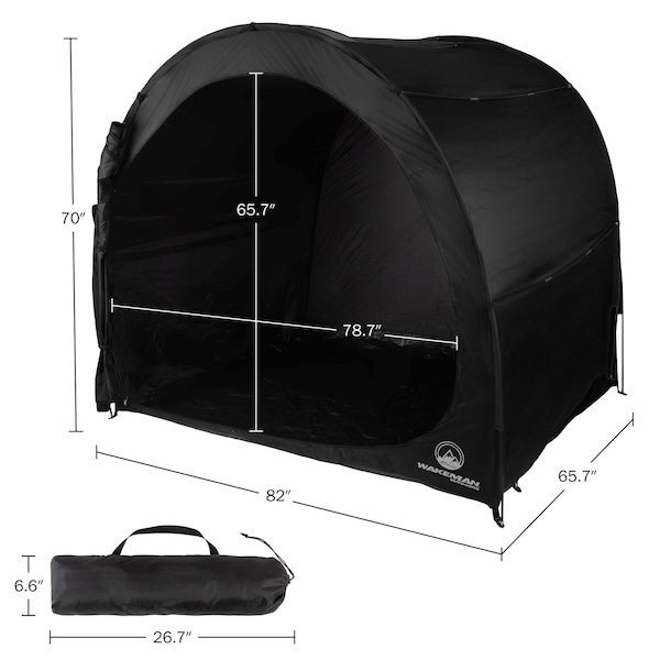 Wakeman Bike Storage Shed - 6.5x5.3x5.3 Tent - Water & UV-Resistant Cover for 4 Bicycles by Wakeman - 83-SS1004