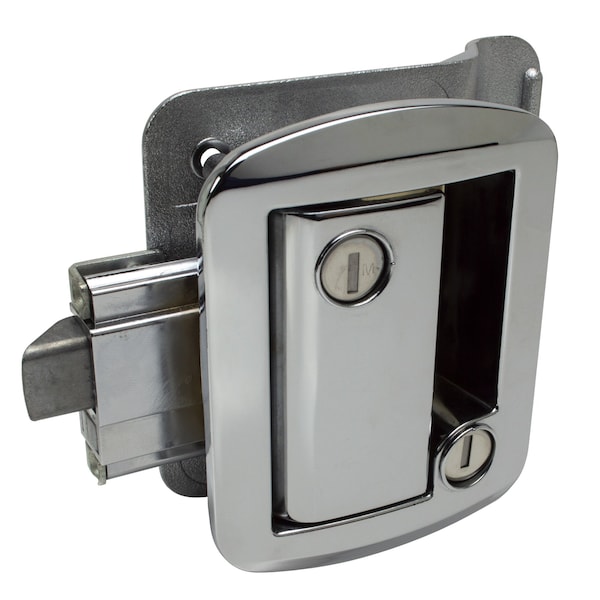 Global Standard Towable RV Entry Door Lock, G3xx keyed, Replaces all standard RV Locks, Chrome - TTL-43610-PC-1PK