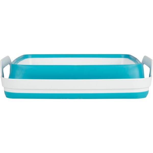 Wakeman Collapsible Wash Basin - 9L Portable Sink with Drain for Camping by Wakeman Blue - 75-CMP1159