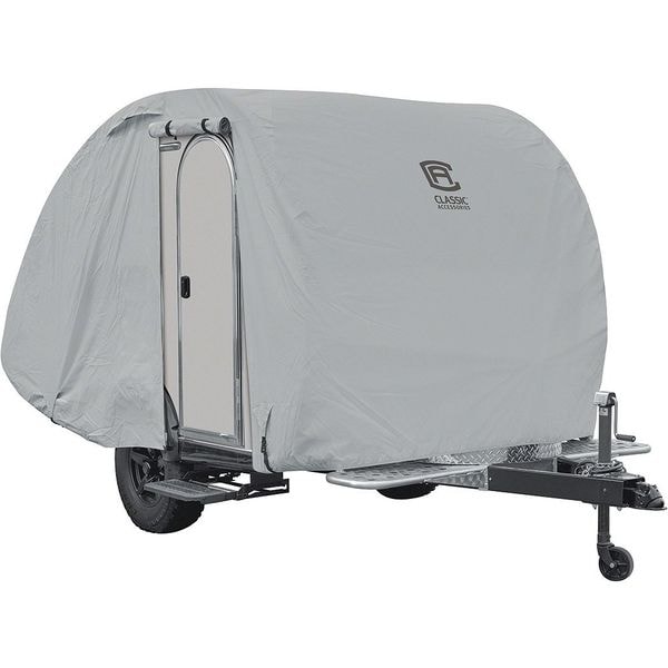 Classic Accessories Teardrp Cover, 8 ft-10 ft L x 5 ft, W Grey - 80-398-151001-RT