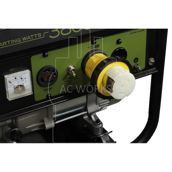 Ac Works RV 30A TT-30P Plug to SS2-50R RV/Marine 50A Detachable Inlet Connection - RVTTM50