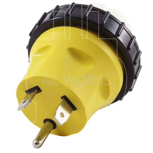 Ac Works RV 30A TT-30P Plug to SS2-50R RV/Marine 50A Detachable Inlet Connection - RVTTM50