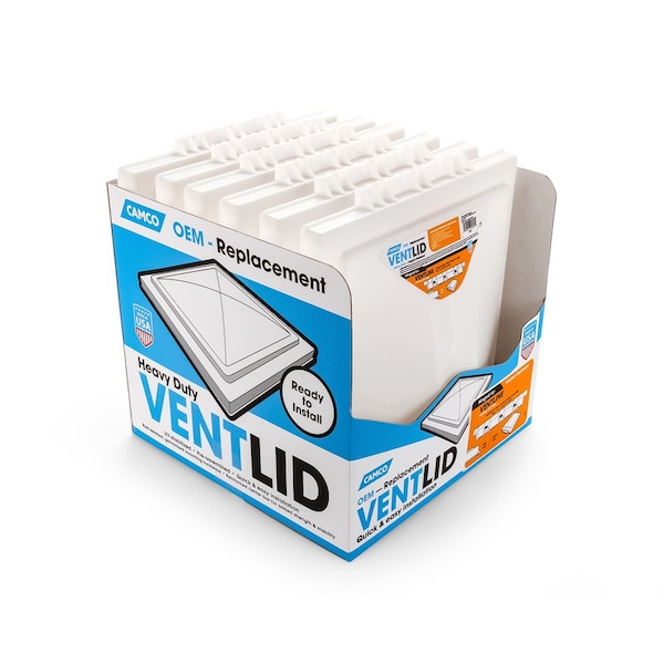 Camco VENT LID, VENTLINE 08 UP, WHITE, PDQ 6PK - 40182