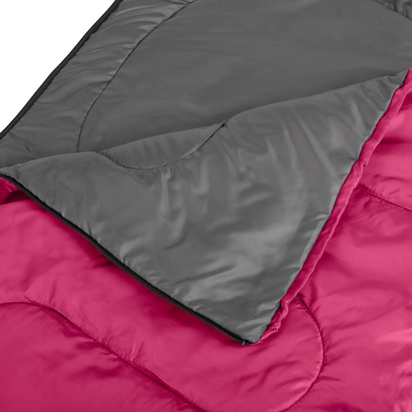 Wakeman Mummy Sleeping Bag - Cold Weather Waterproof Sleeping Bag Rated to 10 Degrees F by Wakeman Pink - 75-CMP1165