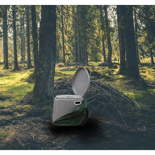 Playberg Portable Travel Toilet For Camping and Hiking with Travel Bag - QI003241.K