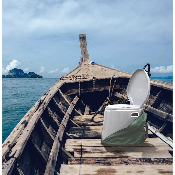 Playberg Portable Travel Toilet For Camping and Hiking with Travel Bag - QI003241.K