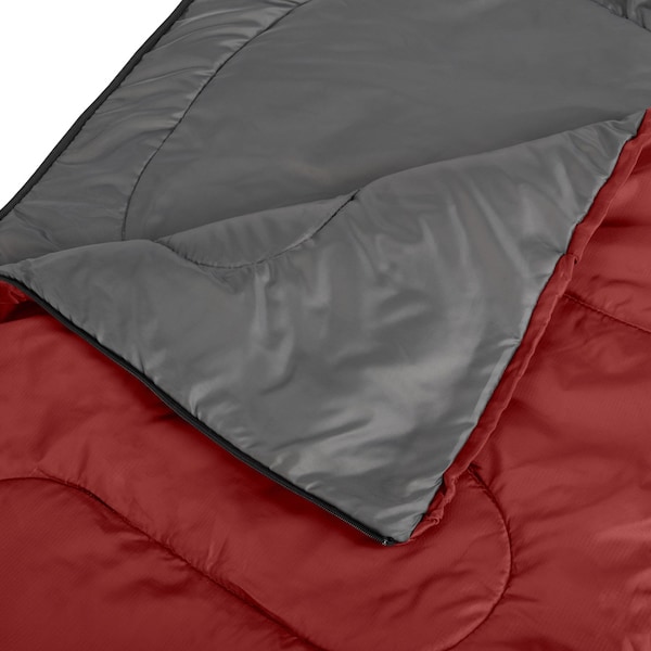 Wakeman Mummy Sleeping Bag - Cold Weather Waterproof Sleeping Bag Rated to 10 Degrees F by Wakeman Red - 75-CMP1164