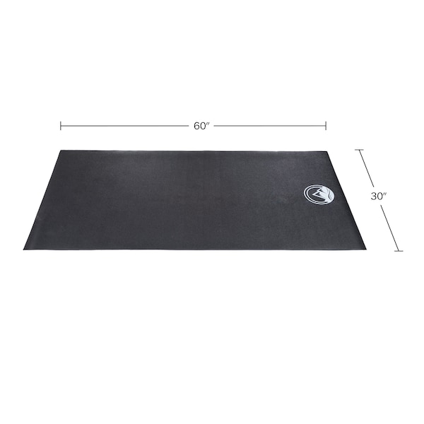 Wakeman Exercise Bike Mat- Non-Slip Waterproof Indoor Cycle Pad - Noise-Reducing 0.23-Inch-Thick Workout Mat - 80-5206