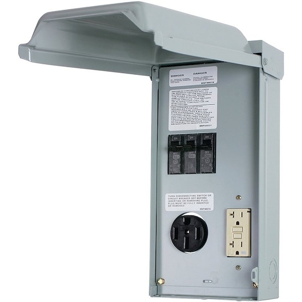 Ge GE Industrial Solutions GE1LU502SS Unmetered RV Outlet Box, 70 A, 3R - GE1LU502SS