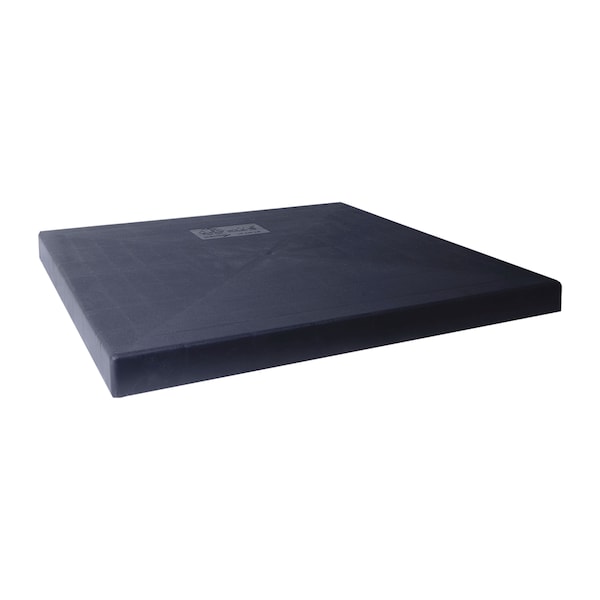 Diversitech DiversiTech EP3636-2 EcoPad Black Plastic Equipment Pads - 36" x 36" x 2" - EP3636-2