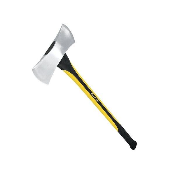 Vulcan 34476 Michigan Axe, High Polished Head, 3.5 lb Head, Fiberglass Handle, 34 in OAL - 34924