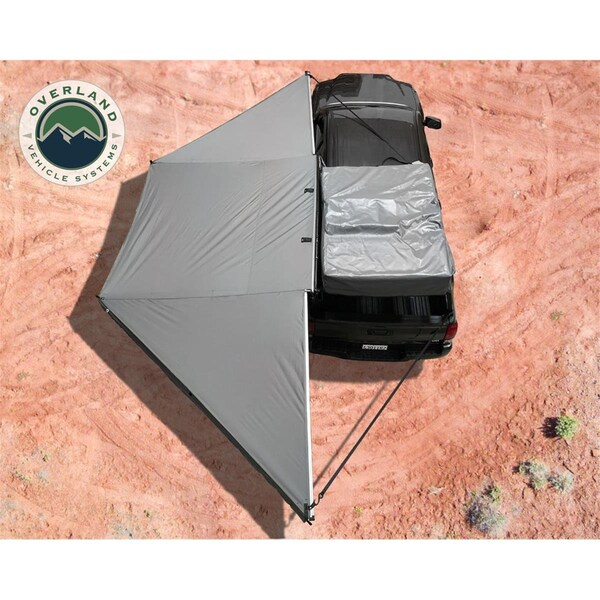 Overland Vcl 18069909 Universal Nomadic Awning 180 Dark Gray Cover with Black Cover Tent - OVS-18069909
