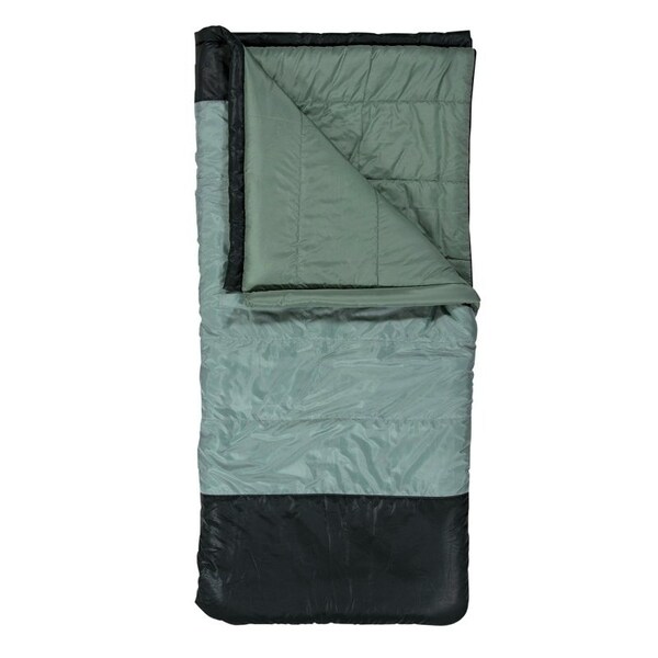 Klymit Wold Aspen 20 Sleeping Bag, 74 in L, 34 in W, Rectangle, Polyester, Green - 13WRGR20D