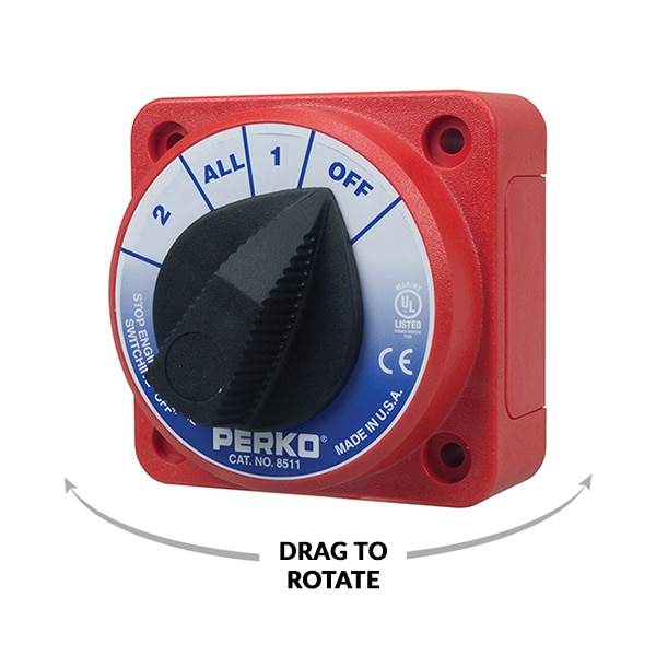Perko Perko 8503DP Medium Duty Battery Selector Switch with Alternator Field Disconnect - 8503DP