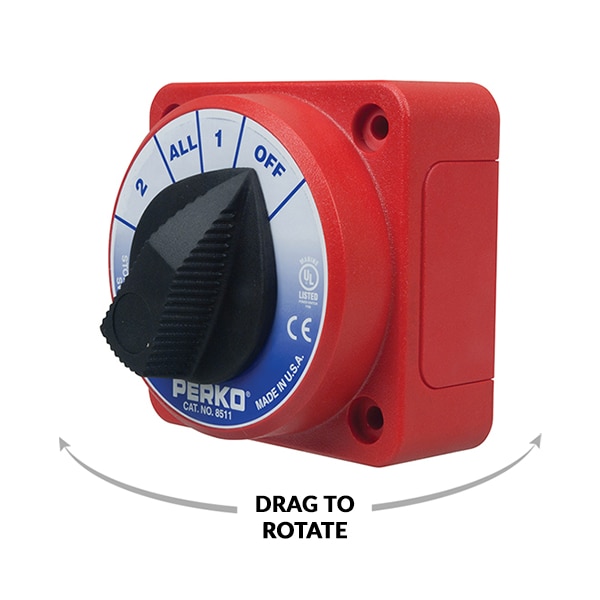 Perko Perko 8503DP Medium Duty Battery Selector Switch with Alternator Field Disconnect - 8503DP