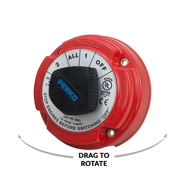 Perko Perko 8503DP Medium Duty Battery Selector Switch with Alternator Field Disconnect - 8503DP
