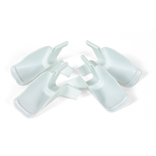 Camco GUTTER EXTENSIONS, WHITE, SET OF 4 (2 LEFT/2 RIGHT) - 42120