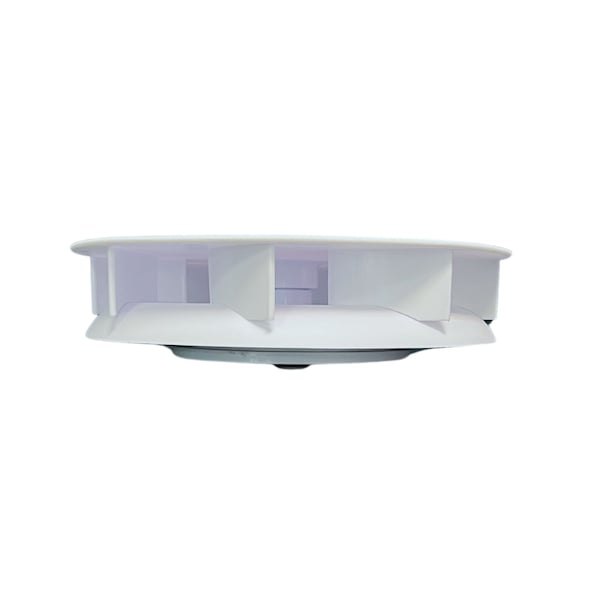 Ava-Matic Slim-Matic Wind-Powered Rotating Roof Vent Fan for Vans, RVs, Trailers, Campers, White, Round Shutter - AVA5220
