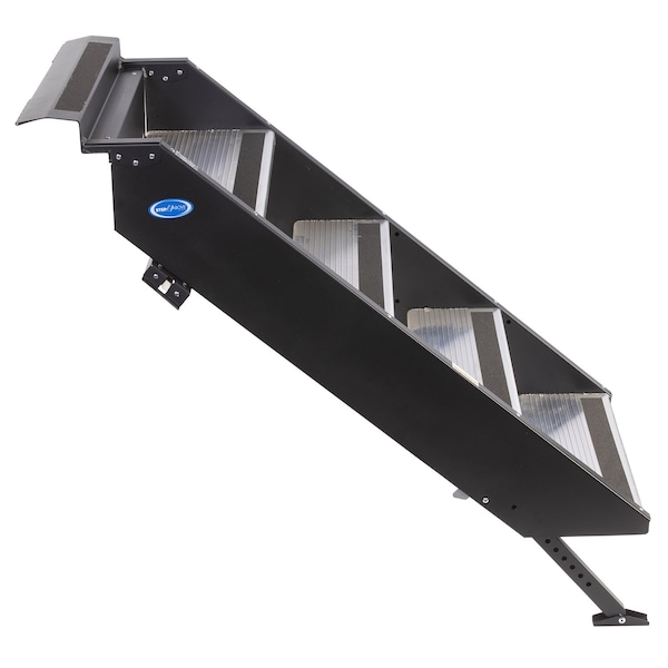 Mor/Ryde STEPS AND STEP RUGS RV 4 Manual Folding Steps Threshold Height Of 3612 Inch To 42 Inch With 8 In - STP-212