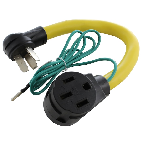 Ac Works 1.5FT 3-Prong 50A Old Range/Welder Outlet-NEMA 14-50R EV/RV 50A 125/250V - RV10501450-018