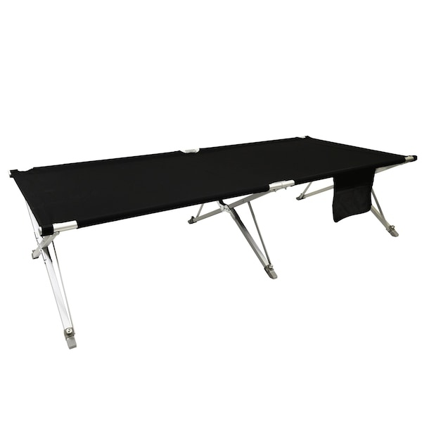 Propac Bariatric Cot V2, Aluminum, Push Lock, 500 lb Capacity, Black - L2027
