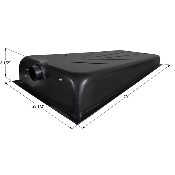 Icon Holding Tank with Center Drain HT543ED - 70in x 28.5in x 8.5in, 48 Gallon - 14320