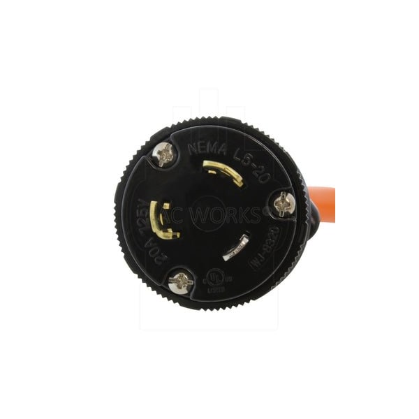 Ac Works 1.5FT L5-20P 20A Locking Plug to 30A RV Generator Adapter - RVL520TT-018