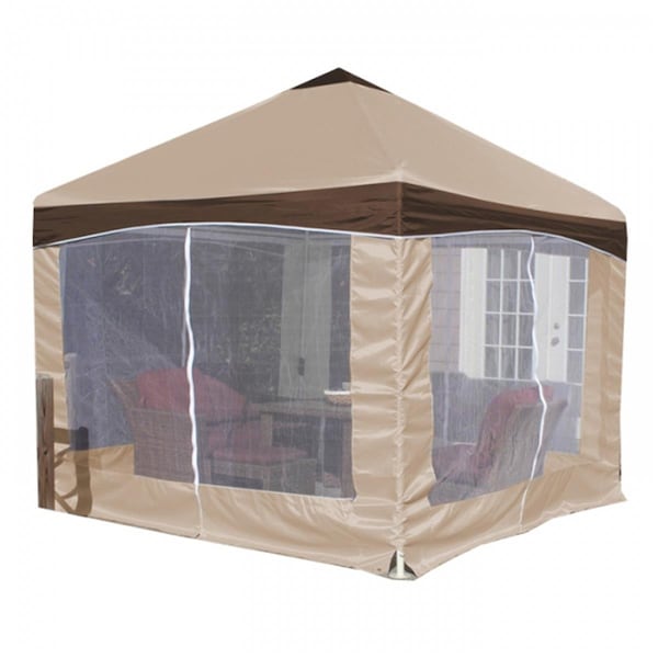 Entretenimiento 10 x 10 ft. Garden Party Canopy with Caramel Creme Cover - EN3124998